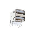 USB-A-D-S-W-TH - CONN RCPT USB2.0 TYPEA STACK R/A