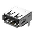 USB1046-GF-0270-L-B-A - USB A SKT, TOP MOUNT, SMT, R/A,