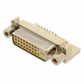 XM4M-2432-1312 - CONN RCPT DVI-D DUAL 24POS R/A