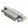 XM4M-2932-5012 - CONN RCPT DVI-I DUAL 29POS R/A
