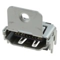 5-1903015-3 - CONN RCPT HDMI 19POS PNL MNT R/A