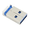 50-00469 - CONN PLUG USB3.0 TYPEA 9P SMD RA