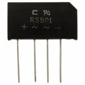 RS501-G - BRIDGE RECT 1PHASE 50V 5A RS5