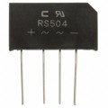 RS504-G - BRIDGE RECT 1PHASE 400V 5A RS5