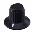 11K5015-KCNB - KNOB PLASTIC 1/4" DIA BLACK