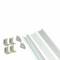 ZFC-18C-PC/KIT - ALUMINUM LED CHANNEL KIT- CORNER