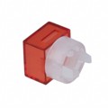 AT4168CB - CAP IND SQ RED/WH FOR HB LED SER
