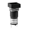 KB01KW01 - SWITCH IND PB SQ BLACK HSNG SLD