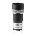 KB02KW01 - SWITCH IND PB RND BLACK HSNG SLD