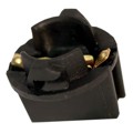 2933 - LAMP SOCKET WEDGE BASE T-3.25 BK