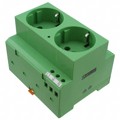 2941523 - DIN RAIL SOCKET FOR 2 GLOW LAMP