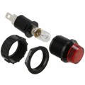 LH3827R - LAMP INCAN PNL MNT T3 1/4 RED