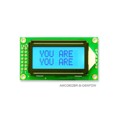 AMC0802BR-B-G6WFDW - LCD COB CHAR 8X2 GRAY TRANSF