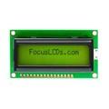 C162EXBSYLY6WT - 16X2 STN YELLOW/GREEN CHARACTER