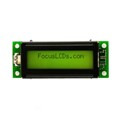 C162E-YTY-LW65 - 16X2 STN YELLOW CHARACTER LCD