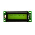 C162LLBSYSY6WT55PAB - 16X2 STN YELLOW/GREEN CHARACTER
