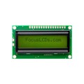 C162ELBSYN06WR - 16X2 STN YELLOW/GREEN CHARACTER