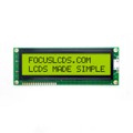 C162D-YTY-LW65 - 16X2 STN YELLOW CHARACTER LCD