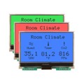 NHD-C12864A1Z-FS(RGB)-FBW-HT1 - LCD COG GRAPH 128X64 RGB BKLT