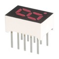 HDSP-U113 - DISPLAY 7SEG 0.31" SGL RED 10DIP