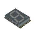 ACSC56-41CGKWA-F01 - DISPLAY 7SEG 0.56" SGL GRN 10SMD