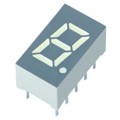 XDUG06C - DISPLAY 7SEG 0.32" SGL GRN 10DIP