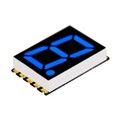 DSM7TA56106T - DISPLAY 7SEG 0.56" SGL BLU 10SMD