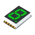 DSM7TA39105T - DISPLAY 7SEG 0.39" SGL GRN 10SMD