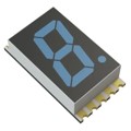 INND-SS40BCG - DISPLAY 7SEG 0.4" SGL BLUE 10SMD