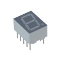 LTS-4301JF - DISP 7SEG 0.39" SGL OR-YLW 10DIP