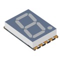 XZFVG14A - DISPLAY 7SEG 0.56" SGL GRN 10SMD
