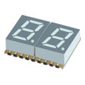 XZFVG07C2 - DISPLAY 7SEG 0.3" DBL GRN 20SMD