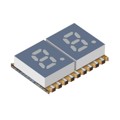 XZFMDK05A2 - DISPLAY 7-SEG 0.2" DBL RED 20SMD