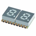 XZFBBA05C2 - DISPLAY 7SEG 0.2" DBL BLUE 20SMD