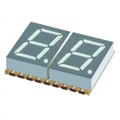XZFBBA10A2 - DISPLAY 7SEG 0.4" DBL BLUE 20SMD
