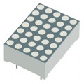XMUY18A - LED DOT MATRIX 5X7 0.7" YLW CA