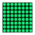 1623 - LED MATRIX 8X8 SQUARE GREEN