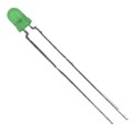 TLHG4400 - LED GREEN DIFFUSED 3MM T/H