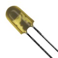 C566C-AFE-CU0V0341 - LED AMBER CLEAR 5MM OVAL T/H