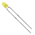 TLRY4420CU - LED YELLOW DIFFUSED 3MM T/H