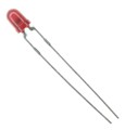 HLMP-1301-E0002 - LED RED DIFFUSED T-1 T/H