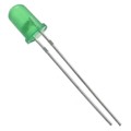 151051VS04000 - LED GREEN DIFFUSED 5MM ROUND T/H