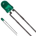 HLMP1523 - LED GREEN DIFFUSED T-1 T/H