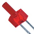XLMDK13D - 2MM RED FLAT TOP LED