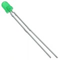 TLLG4400 - LED GREEN DIFFUSED 3MM T/H