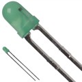 SSL-LX3044GD-12V - LED GREEN DIFFUSED T-1 T/H