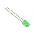 WP5603ZGDL/SD/G - LED GREEN DIFFUSED 5MM OVAL T/H