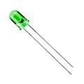 LTH5MM12VFR4500 - LED GREEN CLEAR T-1 3/4 T/H