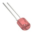 HLMP-LG75-XY0DD - LED RED DIFFUSED 4MM OVAL T/H