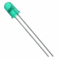 4302H5-5V - LED GREEN DIFFUSED T-1 3/4 T/H